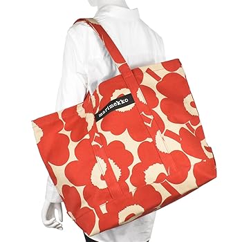 Amazon | [マリメッコ] トートバッグ PIENI UNIKKO レッド WHITE